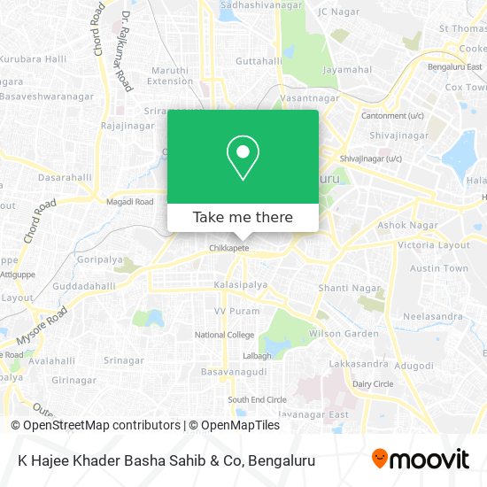 K Hajee Khader Basha Sahib & Co map