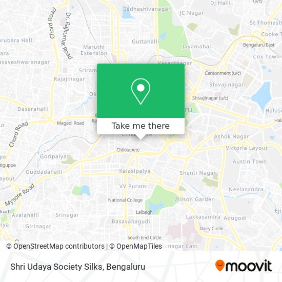 Shri Udaya Society Silks map