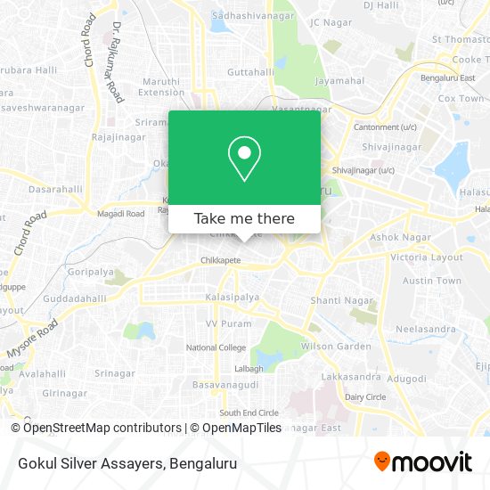 Gokul Silver Assayers map