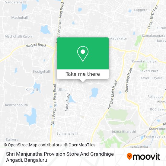 Shri Manjunatha Provision Store And Grandhige Angadi map