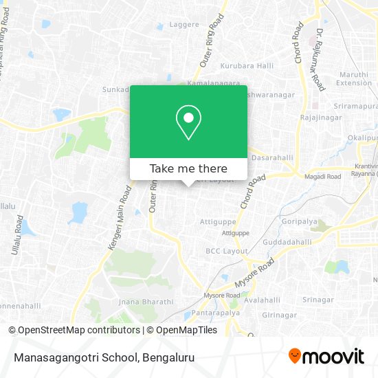 Manasagangotri School map