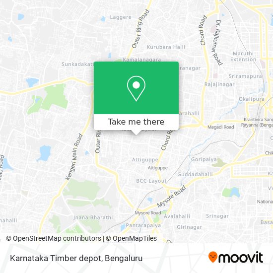 Karnataka Timber depot map