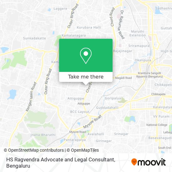 HS Ragvendra Advocate and Legal Consultant map