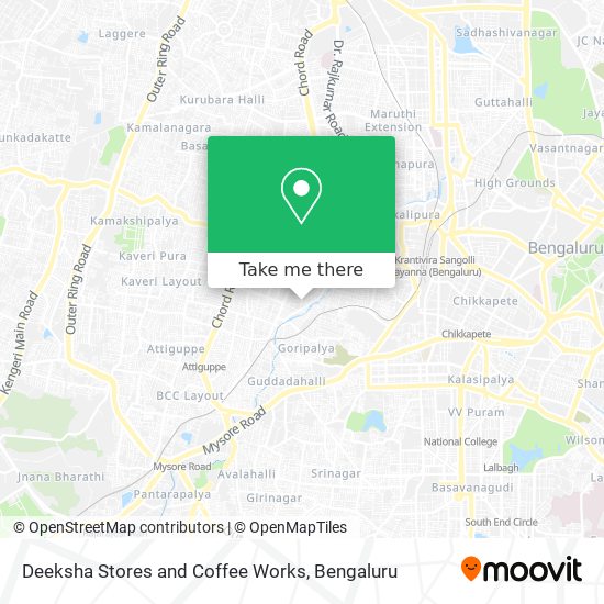 Deeksha Stores and Coffee Works map