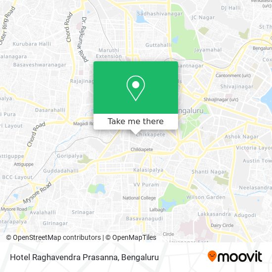 Hotel Raghavendra Prasanna map