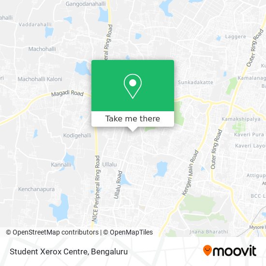 Student Xerox Centre map