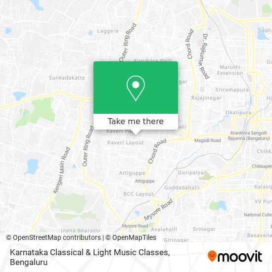 Karnataka Classical & Light Music Classes map