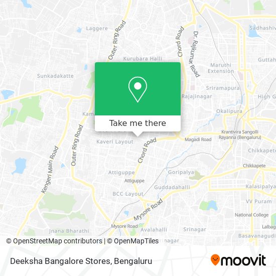 Deeksha Bangalore Stores map