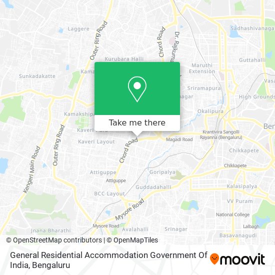 General Residential Accommodation Government Of India map