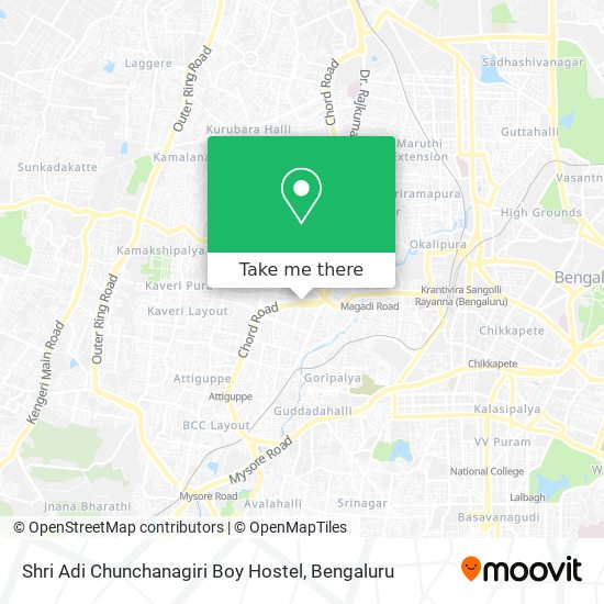 Shri Adi Chunchanagiri Boy Hostel map