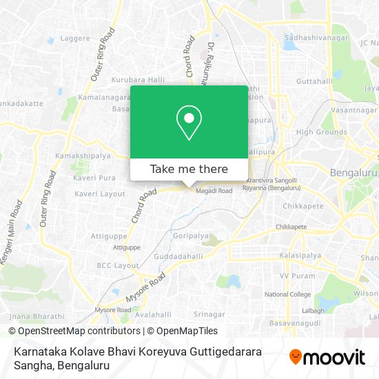 Karnataka Kolave Bhavi Koreyuva Guttigedarara Sangha map