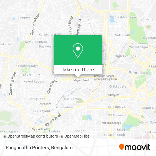 Ranganatha Printers map