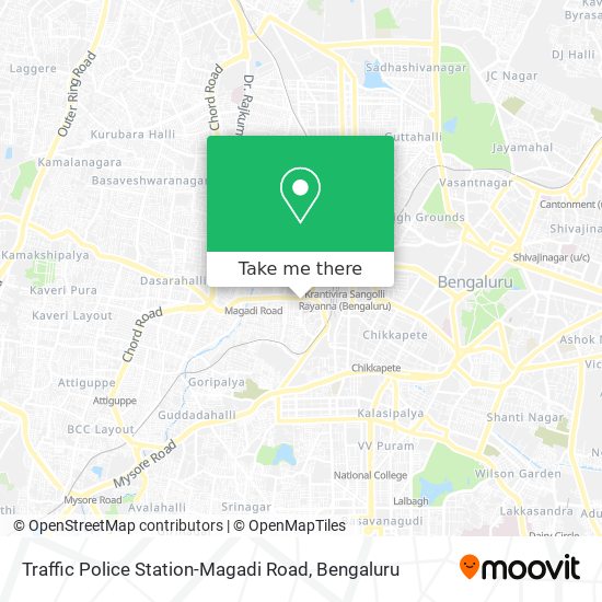 Traffic Police Station-Magadi Road map