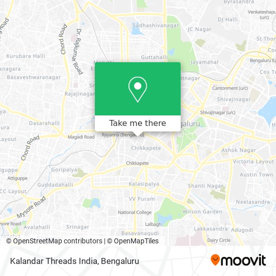 Kalandar Threads India map