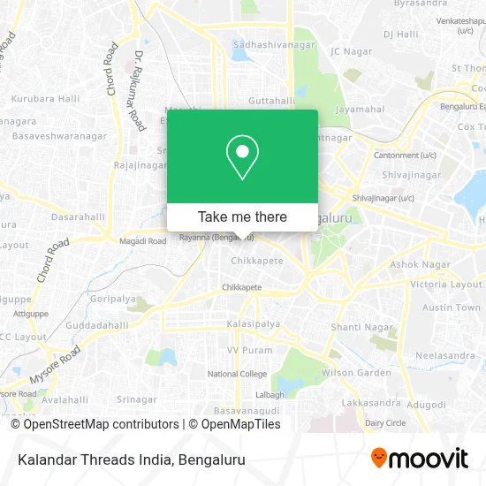 Kalandar Threads India map