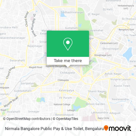 Nirmala Bangalore Public Pay & Use Toilet map