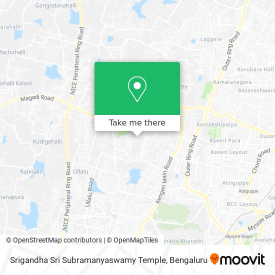 Srigandha Sri Subramanyaswamy Temple map