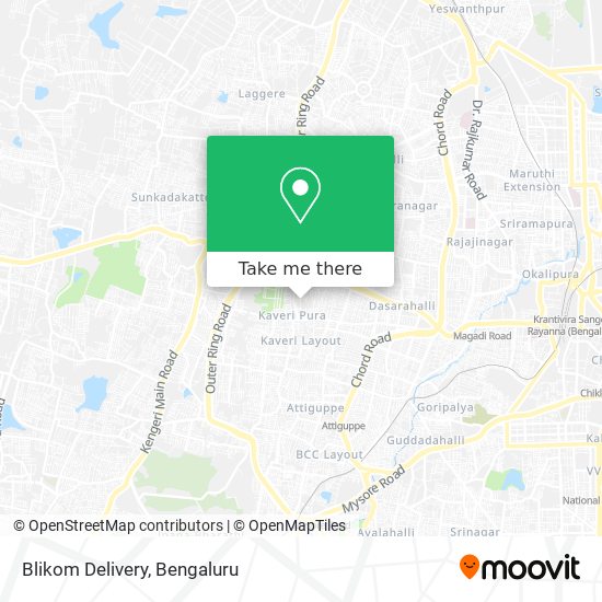 Blikom Delivery map