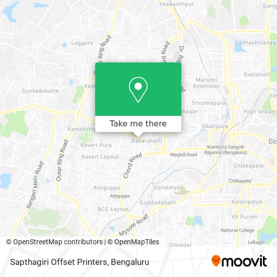 Sapthagiri Offset Printers map