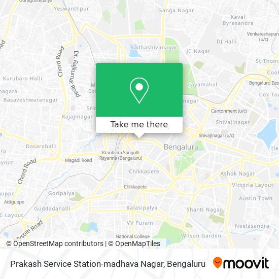 Prakash Service Station-madhava Nagar map