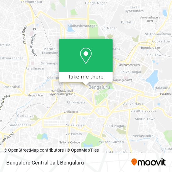 Bangalore Central Jail map