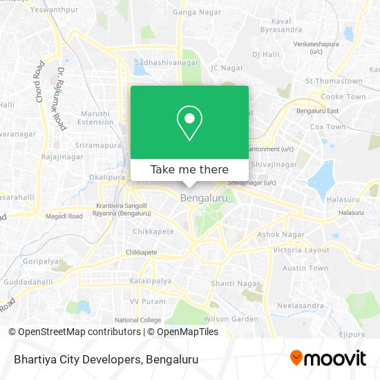 Bhartiya City Developers map