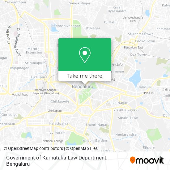 Government of Karnataka-Law Department map