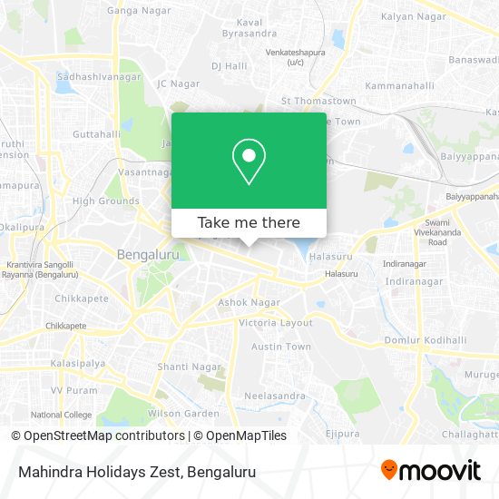 Mahindra Holidays Zest map