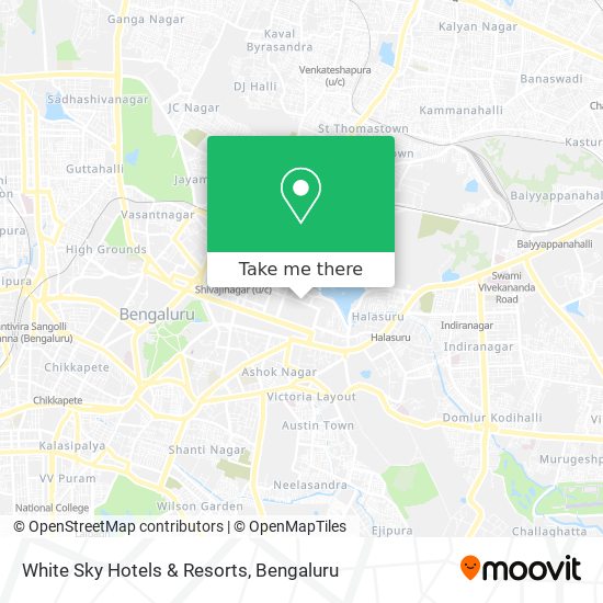 White Sky Hotels & Resorts map