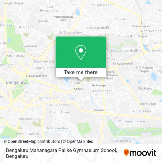 Bengaluru Mahanagara Palike Gymnasium School map