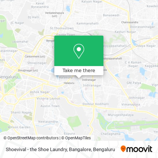Shoevival - the Shoe Laundry, Bangalore map