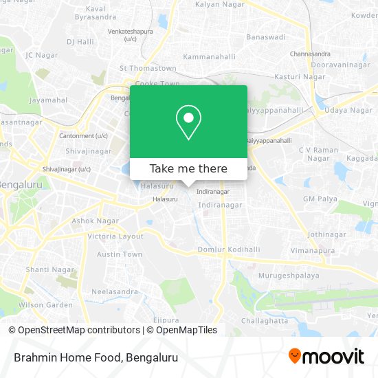 Brahmin Home Food map