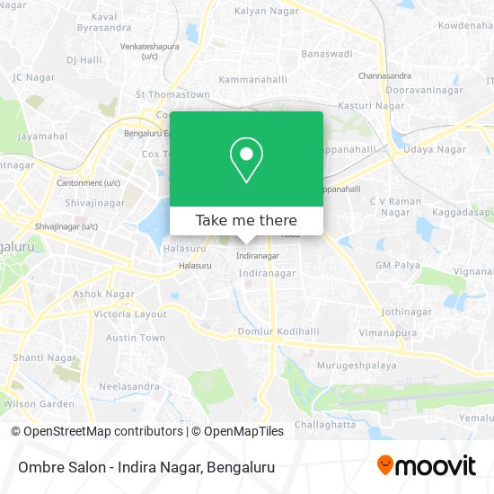 Ombre Salon - Indira Nagar map