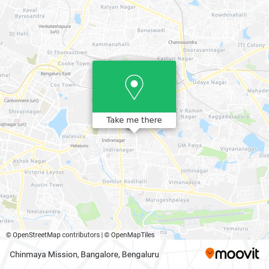Chinmaya Mission, Bangalore map