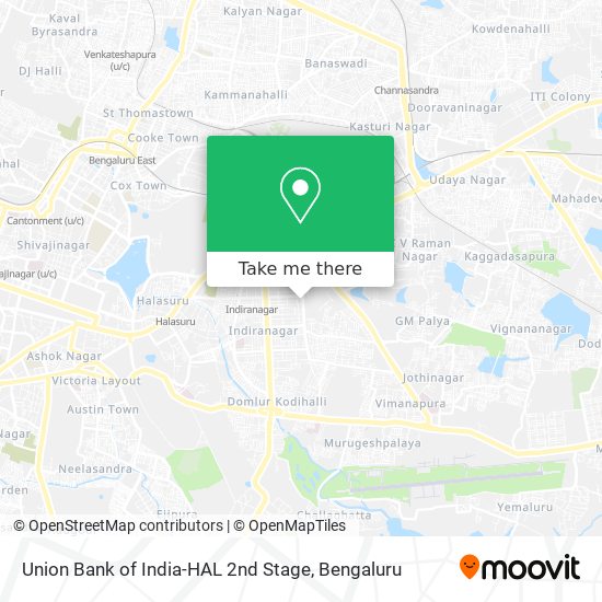 Union Bank of India-HAL 2nd Stage map