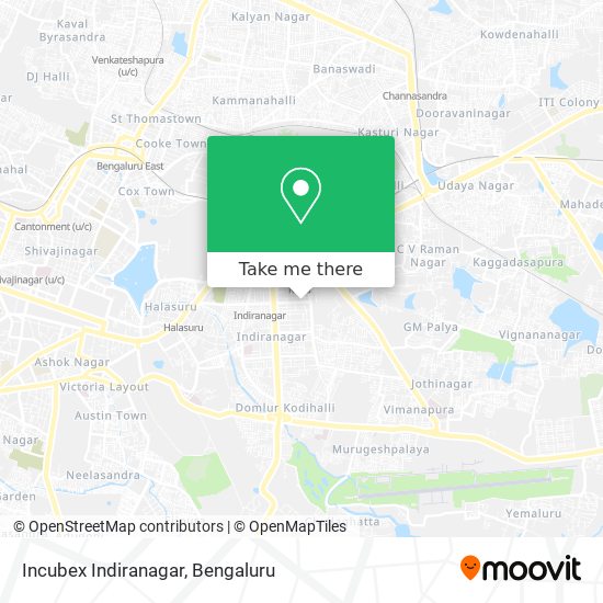 Incubex Indiranagar map