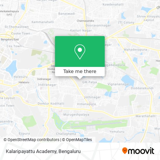 Kalaripayattu Academy map