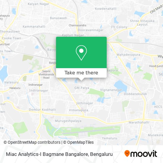 Miac Analytics-I Bagmane Bangalore map