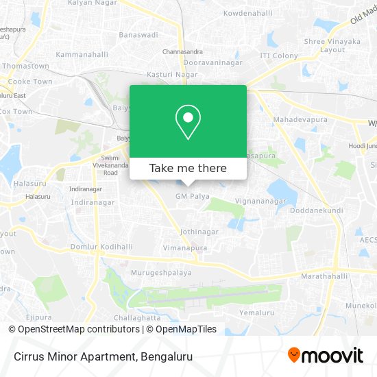 Cirrus Minor Apartment map