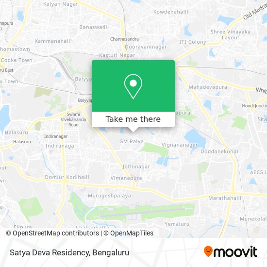 Satya Deva Residency map