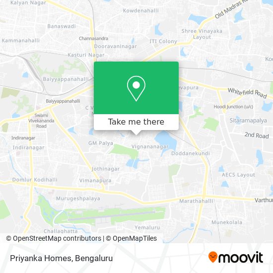 Priyanka Homes map