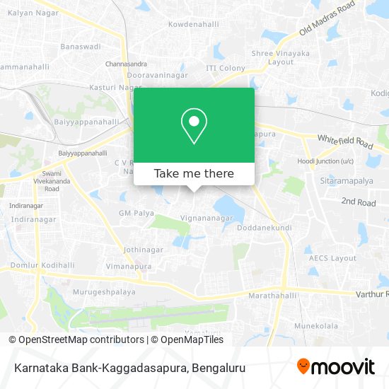 Karnataka Bank-Kaggadasapura map