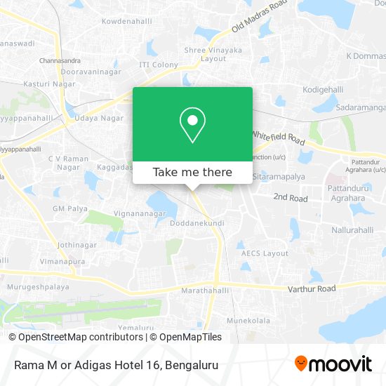 Rama M or Adigas Hotel 16 map