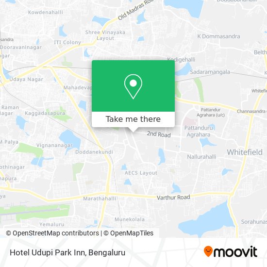 Hotel Udupi Park Inn map
