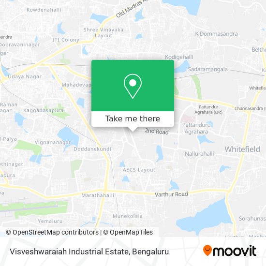 Visveshwaraiah Industrial Estate map