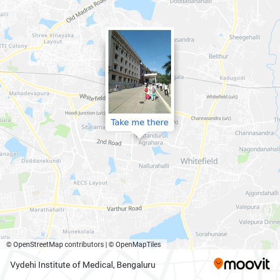 Vydehi Institute of Medical map