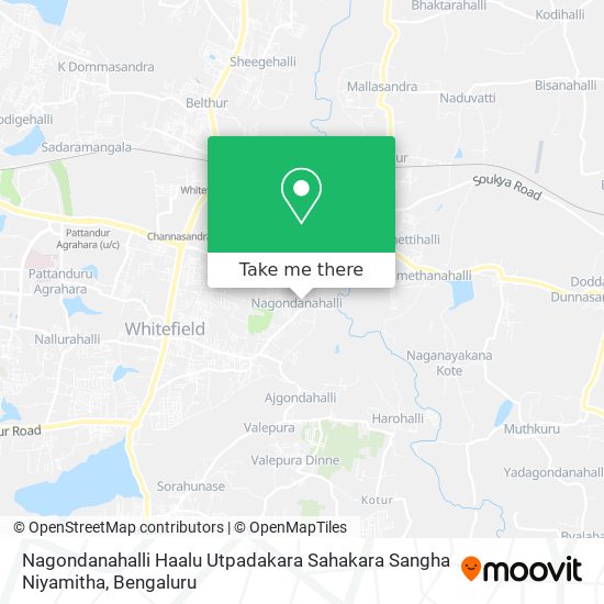 Nagondanahalli Haalu Utpadakara Sahakara Sangha Niyamitha map