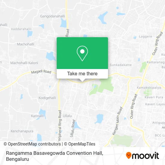 Rangamma Basavegowda Convention Hall map