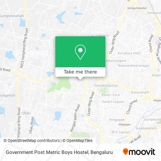 Government Post Metric Boys Hostel map