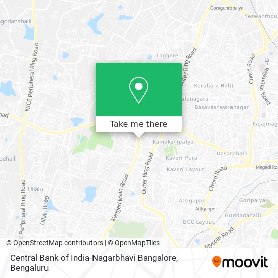 Central Bank of India-Nagarbhavi Bangalore map